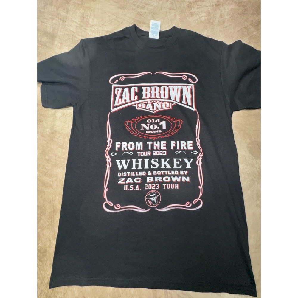 Zac Brown Band From The Fire Tour 2023 Concert Tee Size Medium Band T-Shirt